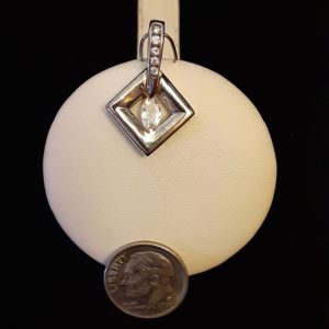 14k white gold Diamond Pendant