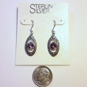 Sterling Silver Amethyst Earrings