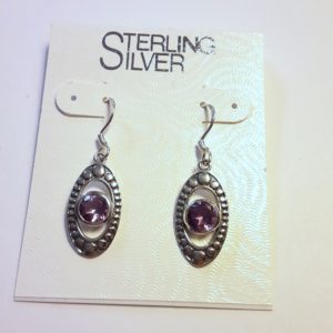 Sterling Silver Amethyst Earrings