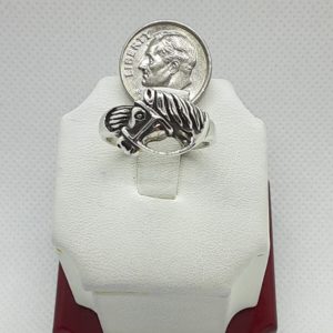 Sterling Silver Horse Ring Size 8
